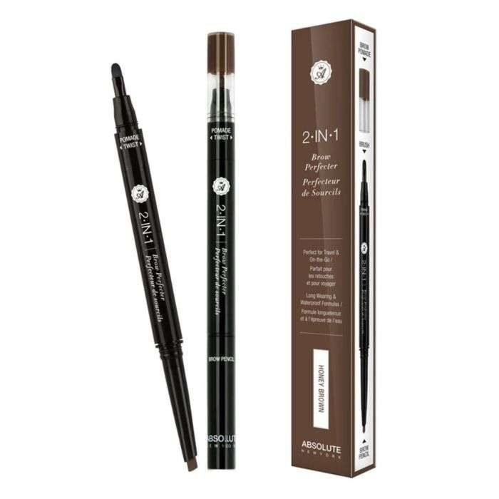 ABSOLUTE NEW YORK 2 EN 1 PERFECTEUR DE SOURCILS MARRON MIEL