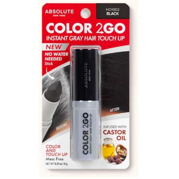 ABSOLUTE NEW YORK COUVRE RACINES COLOR 2 GO NOIR G NO WATER NEEDED