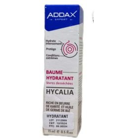 ADDAX HYCALIA BAUME HYDRATANT LEVRES SECHES 15 ML