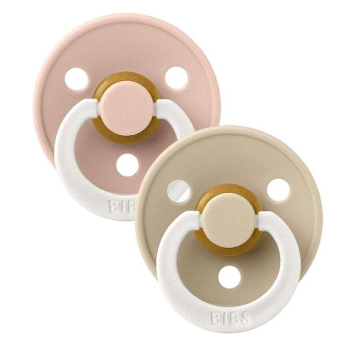 BIBS SET DE 2 SUCETTES BLUSH GLOW VANILLA GLOW 6-12 MOIS SIZE2