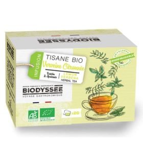 BIODYSSEE INFUSION TISANE BIO VERVEINE CITRON 20 SACHETS