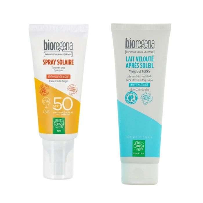 BIOREGENA DUO LAIT VELOUTE 125ML + SPRAY SOLAIRE ADULTE 90 ML