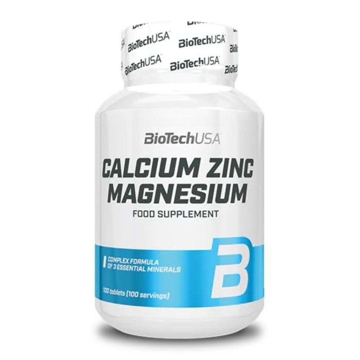 BIOTECHUSA CALCIUM ZINC MAGNESIUM 100 TABLETS