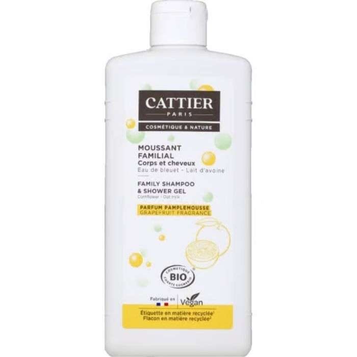 CATTIER MOUSSANT FAMILIAL CORPS ET CHEVEUX BIO PARFUM PAMPLEMOUSSE 500ML