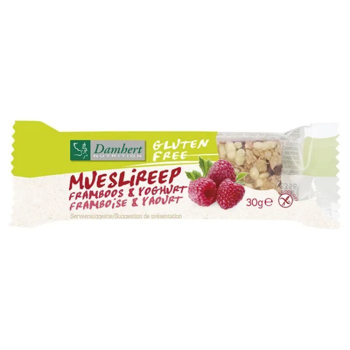 DAMHERT BAR MUESLI FRAMBOISE ET YAOURT SANS GLUTEN 30 G