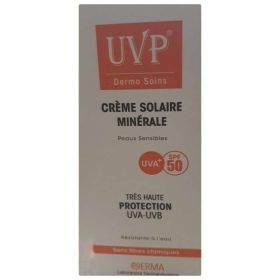 DERMO SOIN UVP CREME SOLAIRE MINERALE SPF 50+ 50ML TRES HAUTE PROTECTION