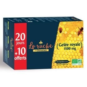 DIETAROMA LA RUCHE GELEE ROYALE BIO 1500 MG 30 AMPOULES