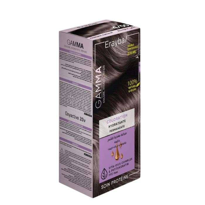 ERAYBA GAMMA COLORATION HYDRATANTE PERMANENTE N6-10 BLOND FONCE CENDRE