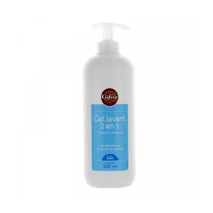 GIFRER BEBE GEL LAVANT CORPS ET CHEVEUX 500 ML
