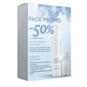 HELIABRINE PACK PROMO GEL NETTOYANT MOUSSANT 200 ML ET PURIPHYL SOLUTION 30 ML OFFERTE