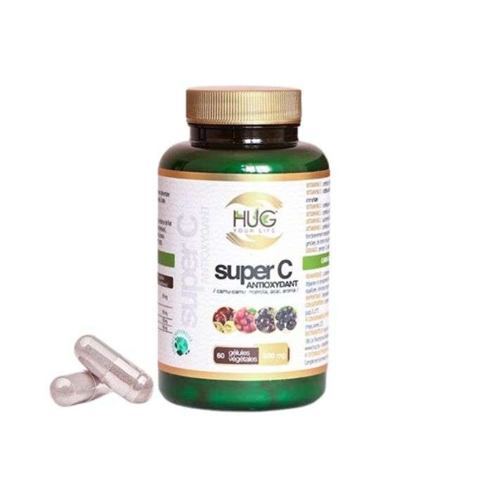 HUG SUPER C ANTIOXYDANT 500 MG 60 GELULES