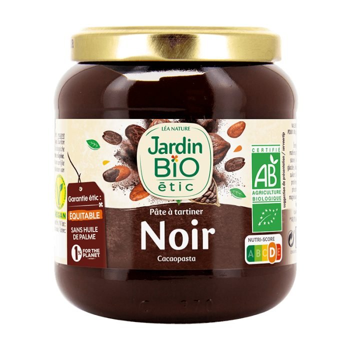 JARDIN BIO PATE A TARTINER CHOCOLAT NOIR 350 G