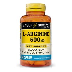 MASON NATURAL L ARGININE 500 MG 60 CAPSULES