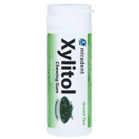 MIRADENT XYLITOL CHEWING GUM GREEN TEA
