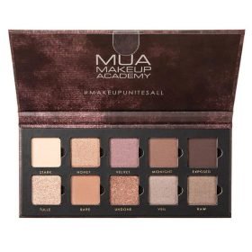 MUA 10 SHADE MATTE AND FOIL EYESHADOW COLLECTION VELVET NUDE 11 G