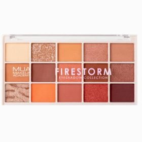 MUA 15 SHADE EYESHADOW PALETTE FIRESTORM 12 G