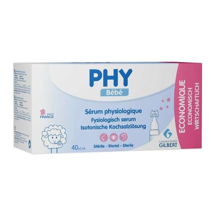 PHY BEBE SERUM PHYSIOLOGIQUE 40*5ML
