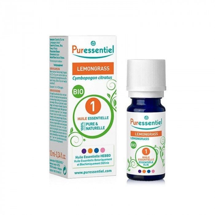 PURESSENTIEL HUILE ESSENTIELLE LEMONGRASS BIO 10 ML