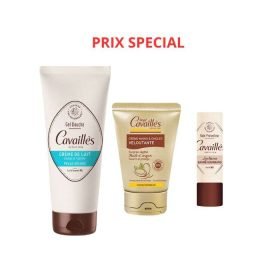 ROGE CAVAILLES PACK GEL DOUCHE CREME DE LAIT 200ML + CREME MAINS VELOUTANTE 50ML + BAUME LEVRES GOURMAND