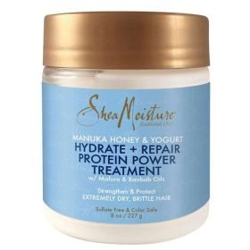 SHEA MOISTURE Manuka Honey & Yogurt, Hydrate + Repair Protein Power Treatment 227 g