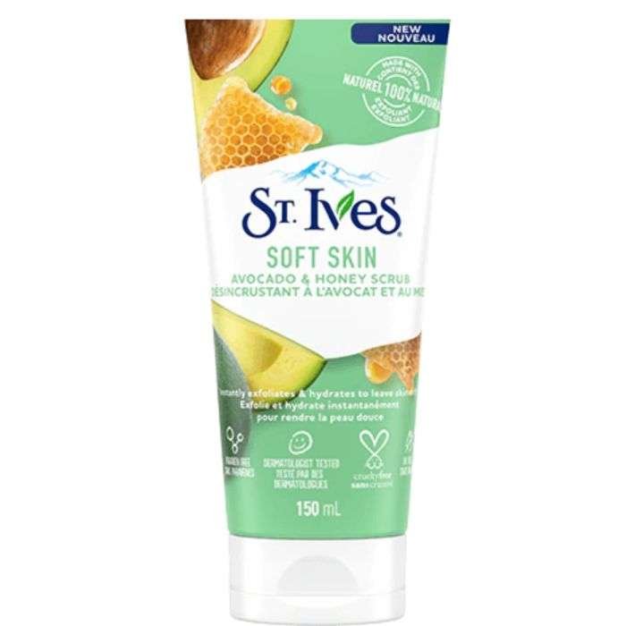 ST IVES GOMMAGE PEAU DOUCE A L'AVOCAT ET MIEL 150 ML