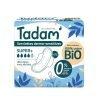 TADAM 12 SERVIETTES DERMO SENSITIVES SUPER + COTON BIO