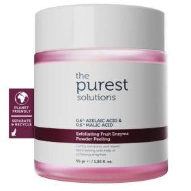 THE PUREST SOLUTIONS POUDRE EXFOLIANTE 0.6% AZELAIC ACID ET 0.6% MALIC ACID 55GR