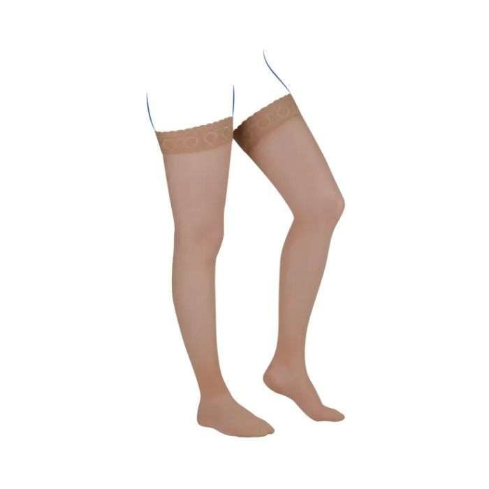 THUASNE VENOFLEX KOKOON ABSOLU BAS CUISSE DE COMPRESSION MEDICALE BEIGE NATUREL NORMAL