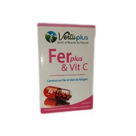 VERTUPLUS FERPLUS ET VITAMINE C 30 GELULES