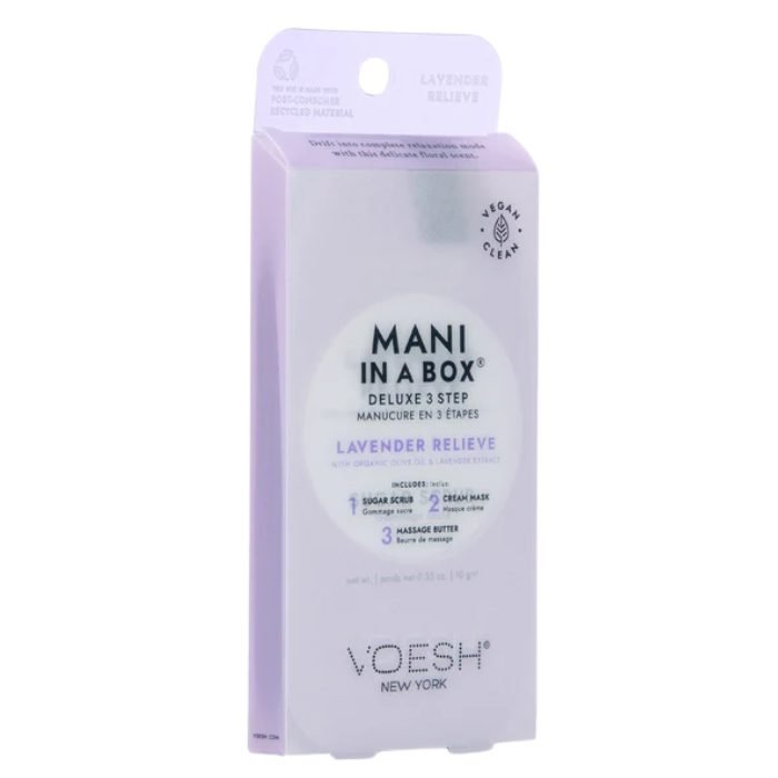 VOESH NEW YORK MANI IN A BOX DELUXE 3 STEP LAVENDER RELIEVE