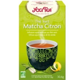 YOGI TEA THE VERT MATCHA CITRON 17 SACHETS